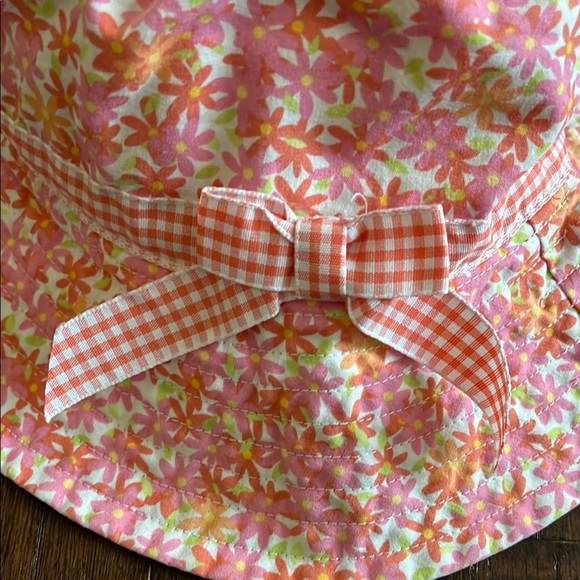 Floral Pink and Orange Bucket Hat - Picture 2 of 4